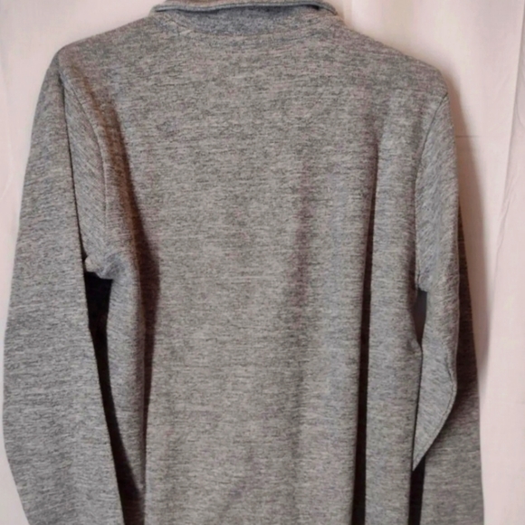 NWT Gap Men's Long Sleeve Gray Mock Neck Cotton Blend Pullover Sweater Size Smal - Picture 2 of 4